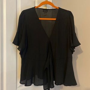 Black wrap top